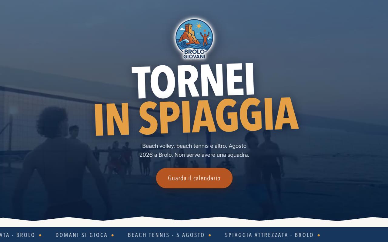Anteprima del sito Brolo Giovani